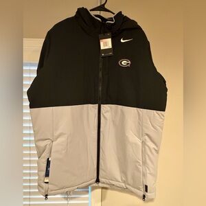 Nike Georgia Men's Black and Gray Puffer Jacket